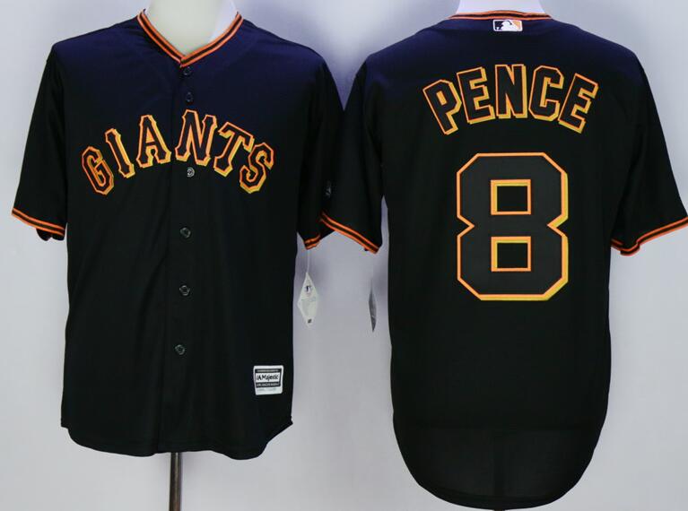 San Francisco Giants 8 Hunter Pence black men MLB baseball Jerseys