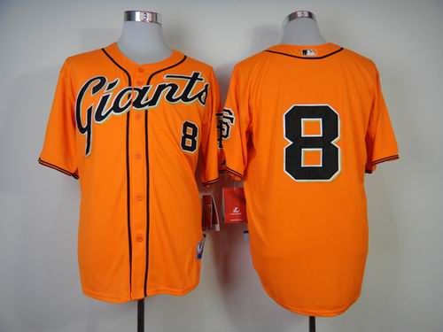 San Francisco Giants 8 Orange men MLB baseball Jersey