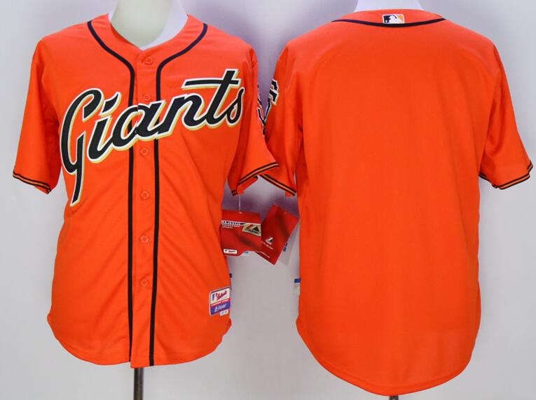 San Francisco Giants Blank Orange MLB Jerseys