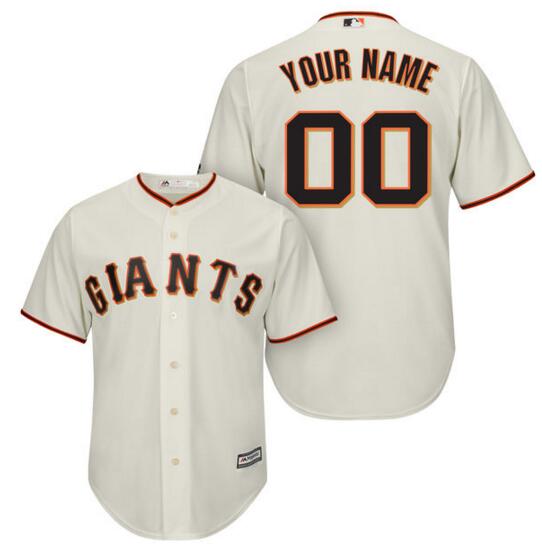 San Francisco Giants jerseys Majestic Cream Cool Base Custom any name number