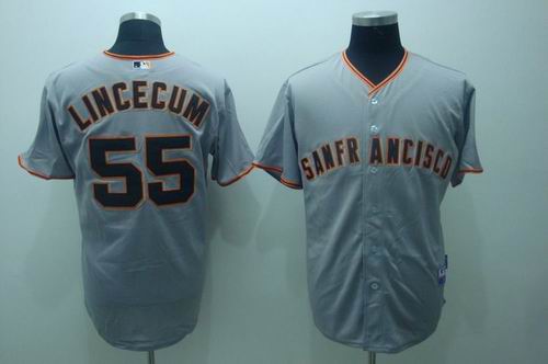 San Francisco giants Tim LINCECUM 55 Gray Jersey