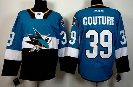 San Jose Sharks 39 Logan Couture blue 2015 Stadium Series Stitched NHL Jersey