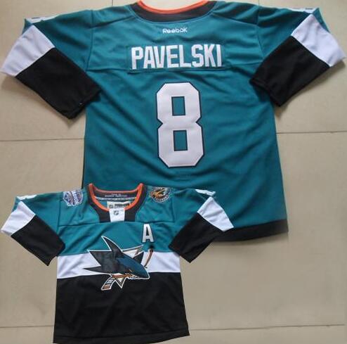 San Jose Sharks 8 Joe Pavelski Green 2015 Stadium Series Stitched NHL Jersey