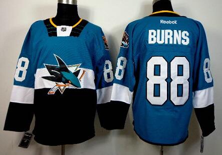 San Jose Sharks 88 Brent Burns blue 2015 Stadium Series Stitched NHL Jersey