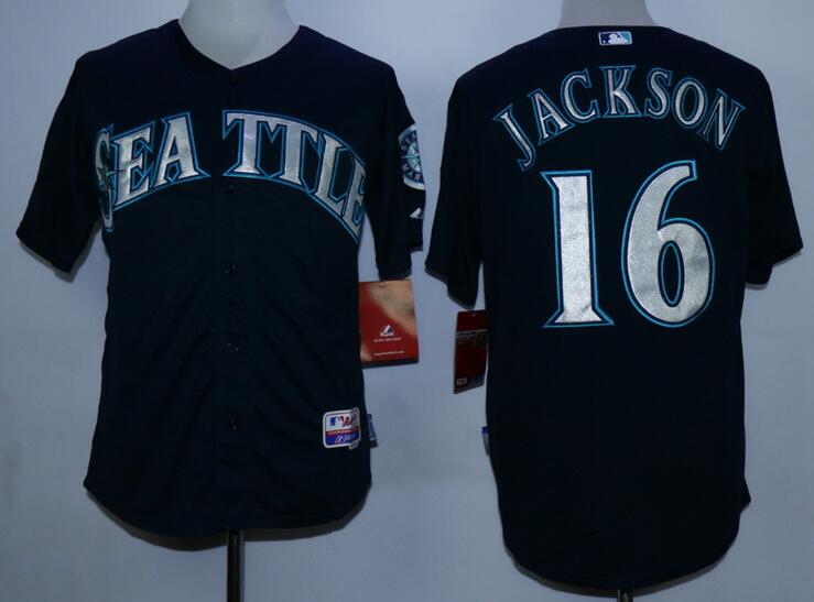 Seattle Mariners 16 Austin Jackson dark blue mlb jerseys