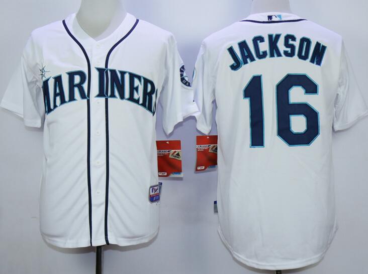 Seattle Mariners 16 Austin Jackson white men baseball mlb jerseys