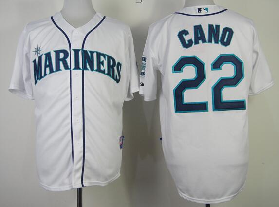 Seattle Mariners 22 Robinson Cano white men mlb baseball jerseys