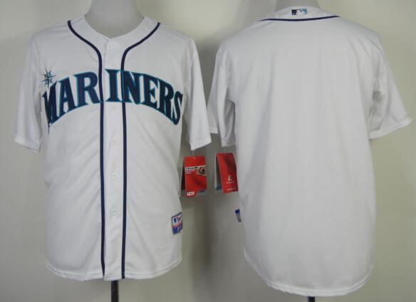 Seattle Mariners blank mlb white jerseys