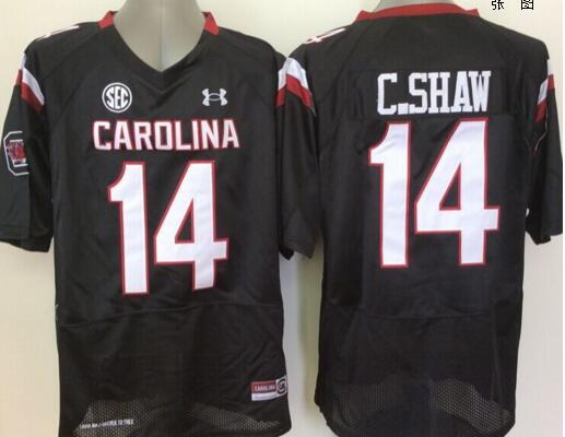 South Carolina Gamecock 14 Connor Shaw black men College ncaa Football Jerseys