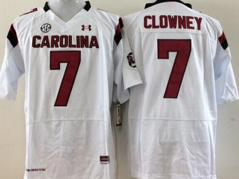 South Carolina Gamecock 7 Jadeveon Clowney white men College ncaa Football Jerseys South Carolina Gamecock 7 Jadeveon Clowney white men College ncaa Football Jerseys