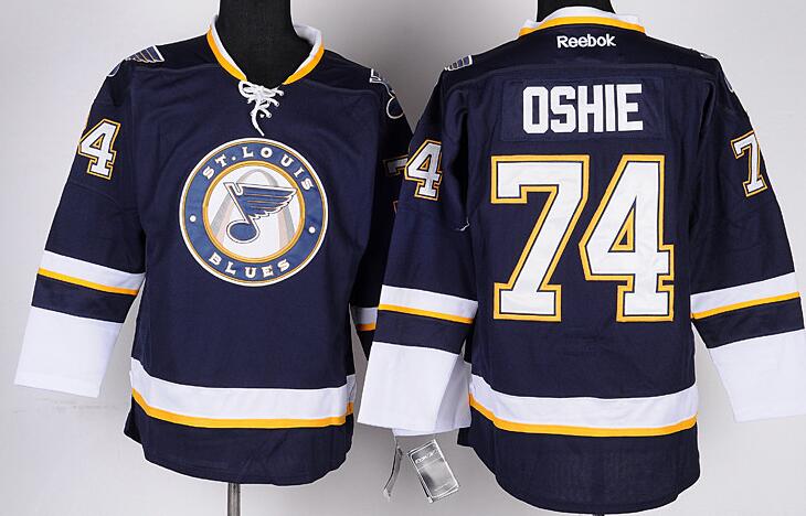 St. Louis Blues 74 T.J Oshie Third men nhl ice hockey  jerseys