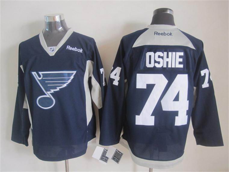 St. Louis Blues 74 T.J Oshie blue men nhl ice hockey jerseys