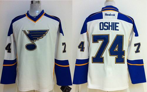 St. Louis Blues 74 T.J Oshie white nhl hockey men Jerseys