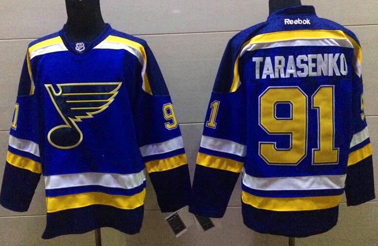 St. Louis Blues 91 Vladimir Tarasenko blue men nhl ice hockey  jersey