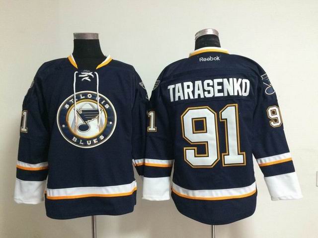 St. Louis Blues 91 Vladimir Tarasenko dark blue men nhl ice hockey  jerseys