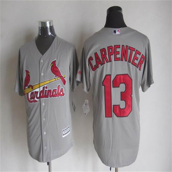 St. Louis Cardinals 13 Matt Carpenter Grey New Cool Base Stitched Baseball Jersey