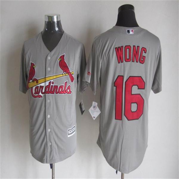 St. Louis Cardinals 16 Kolten Wong Grey New Cool Base Stitched Baseball Jersey