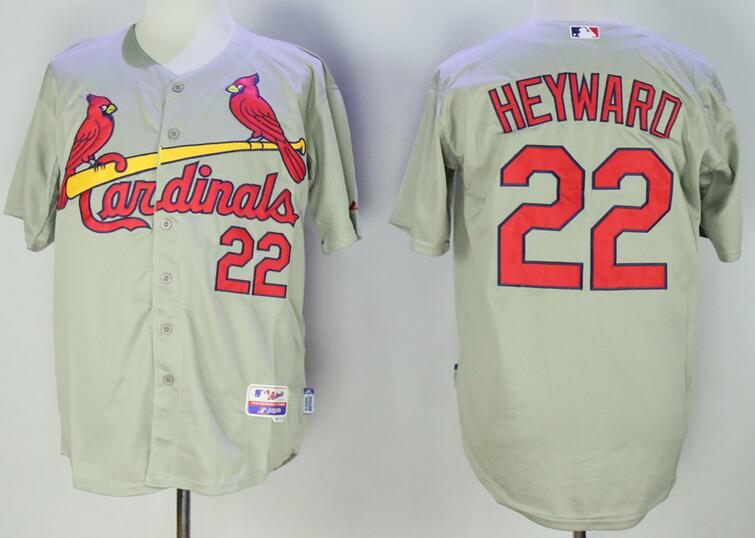 St. Louis Cardinals 22 Jason Heyward Grey New Cool Base Stitched Baseball Jersey