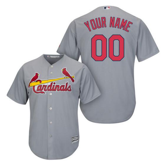 St. Louis Cardinals jerseys Majestic Gray Cool Base Custom any name number