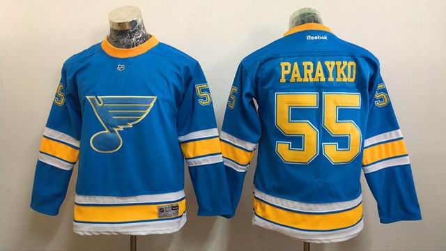 St.Louis Blues #55 Parayko blue youth NHL hockey Jerseys