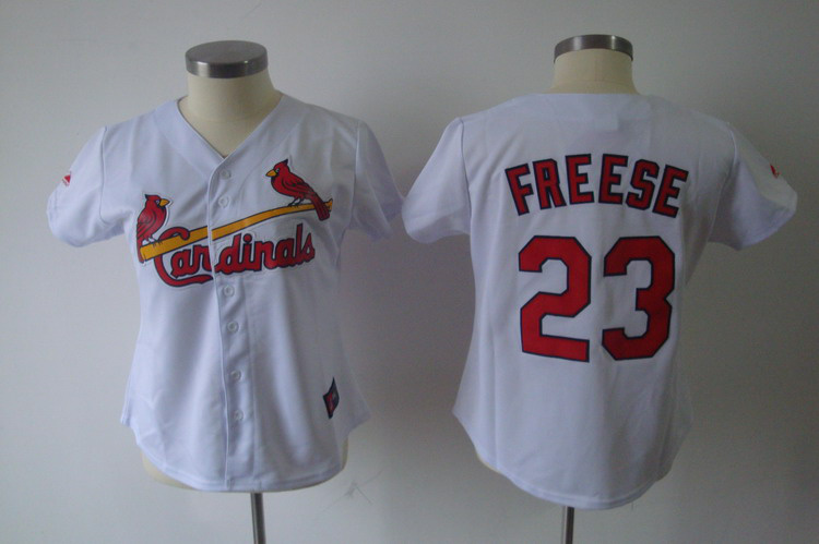 St.Louis Cardinals 23 FREESE white women MLB Jerseys