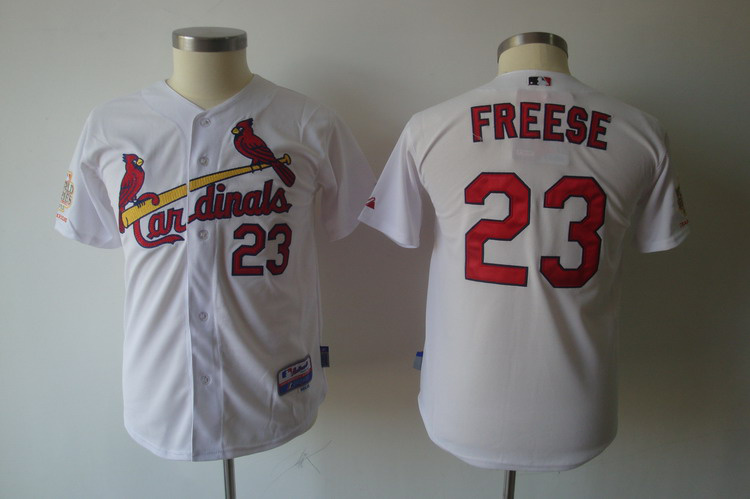 St.Louis Cardinals 23 FREESE white youth MLB Jerseys