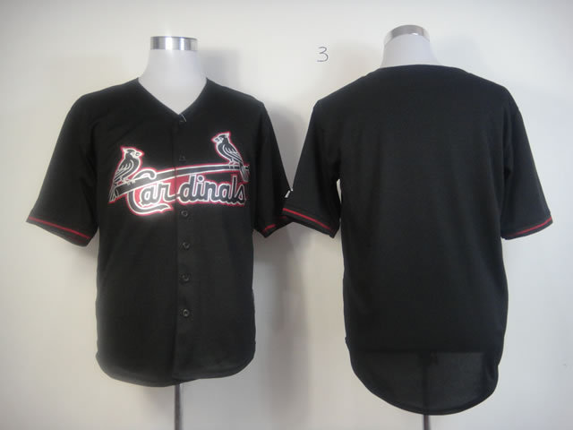 St.Louis Cardinals Blank Black MLB Jerseys
