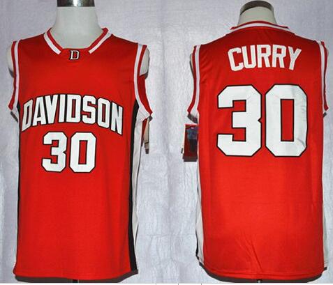 Stephen Curry Davidson College Wildcat #30 Red NCAA Jersey