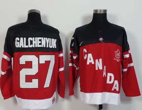 Team Canada 27 Calchenyuk red 100th Anniversary Stitched men nhl ice hockey jerseys