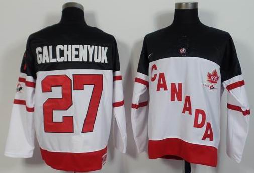 Team Canada 27 Calchenyuk white 100th Anniversary Stitched men nhl ice hockey jerseys