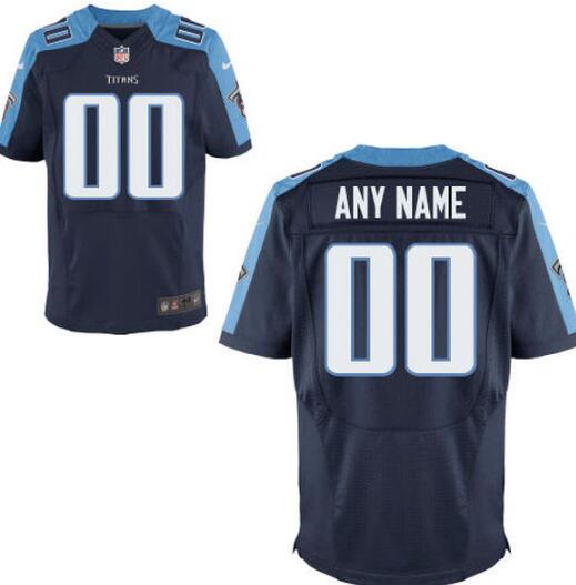 Tennessee Titans Nike Navy blue Custom Elite Jersey for Men women youth kids