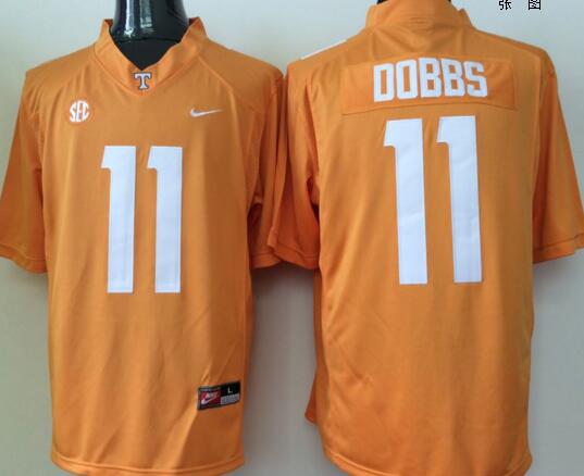 Tennessee Volunteers 11 Joshua Dobbs yellow men College ncaa Football Jerseys