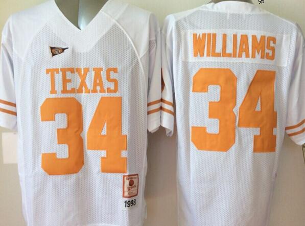 Texas Longhorns 34 Connor Williams white men NCAA college Football Jerseys Texas Longhorns 34 Connor Williams white men NCAA college Football Jerseys