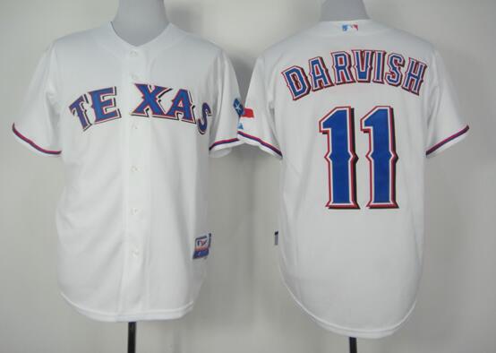 Texas Rangers 11 Yu Darvish white men MLB baseball Jerseys