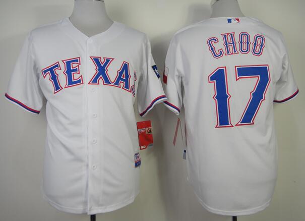 Texas Rangers 17 Shin-Soo Choo white men mlb baseball jersey