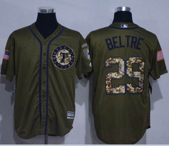 Texas Rangers 29 Adrian Beltre Camo Stitched Baseball Jersey