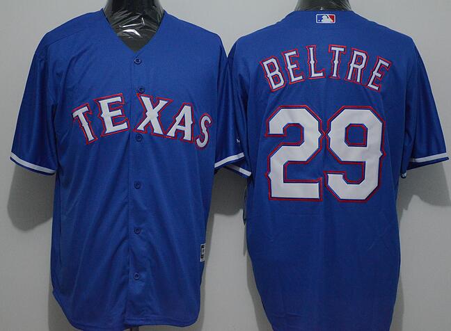 Texas Rangers 29 Adrian Beltre blue men Majestic baseball mlb jerseys