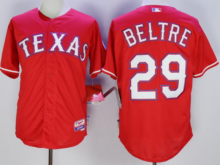 Texas Rangers 29 Adrian Beltre red men baseball mlb jerseys