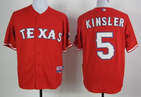 Texas Rangers 5 Ian Kinsler red men mlb baseball Jerseys