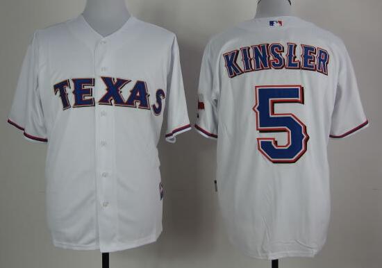 Texas Rangers 5 Ian Kinsler white men mlb baseball Jerseys