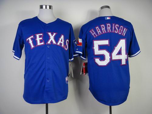 Texas Rangers 54 54 Matt Harrison blue mlb baseball jerseys