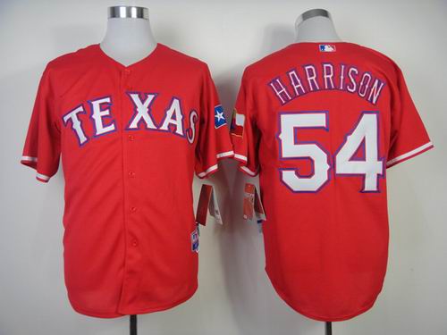 Texas Rangers 54 54 Matt Harrison red mlb baseball jerseys