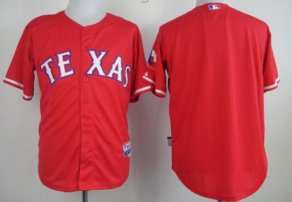 Texas Rangers blank red mlb baseball Jersey