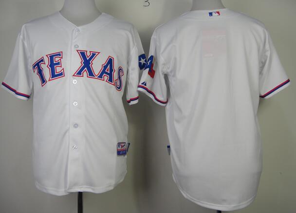 Texas Rangers blank white mlb baseball Jersey