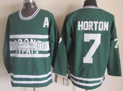 Tim Horton  7 Green Throwback Toronto Maple Leafs men nhl ice hockey  jerseys