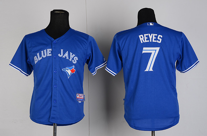 Toronto Blue Jays #7 Jose Reyes blue MLB Kid Jerseys