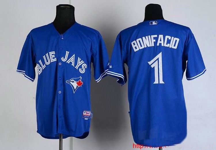 Toronto Blue Jays 1 Emilio Bonifacio Blue men mlb baseball jersey