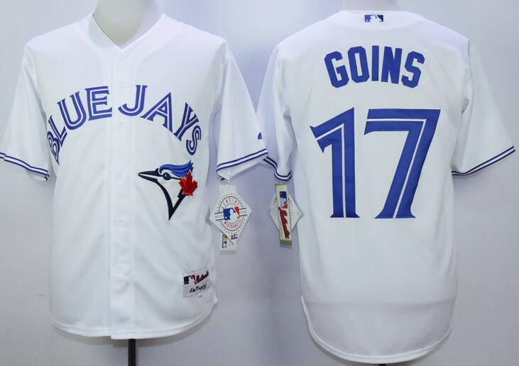 Toronto Blue Jays 17 Ryan Goins blue mlb Baseball Jerseys