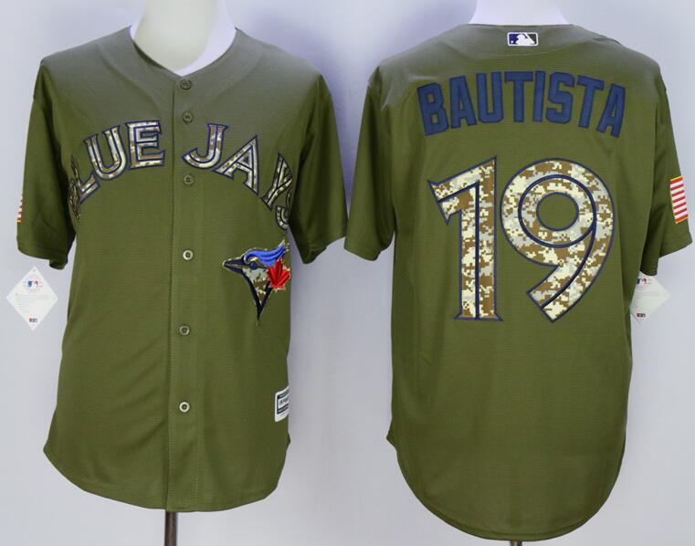 Toronto Blue Jays 19 Jose Bautista Camo Stitched Baseball Jerseys