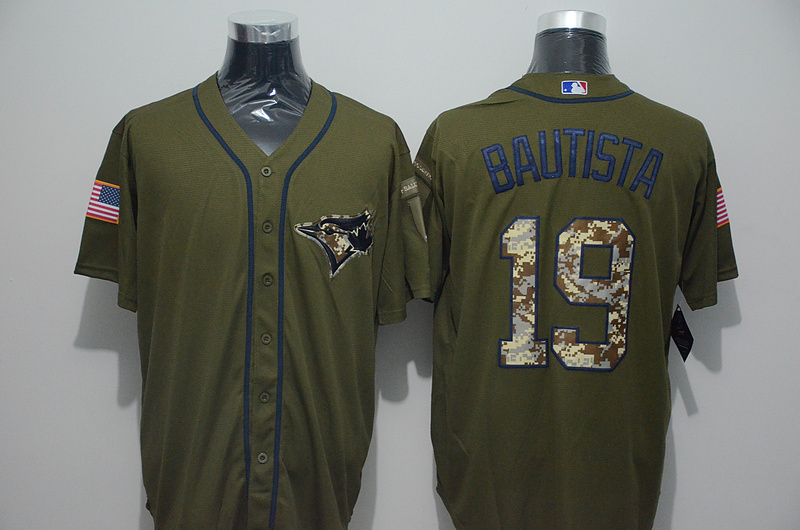 Toronto Blue Jays 19 Jose Bautista Camo Stitched Baseball Jerseys